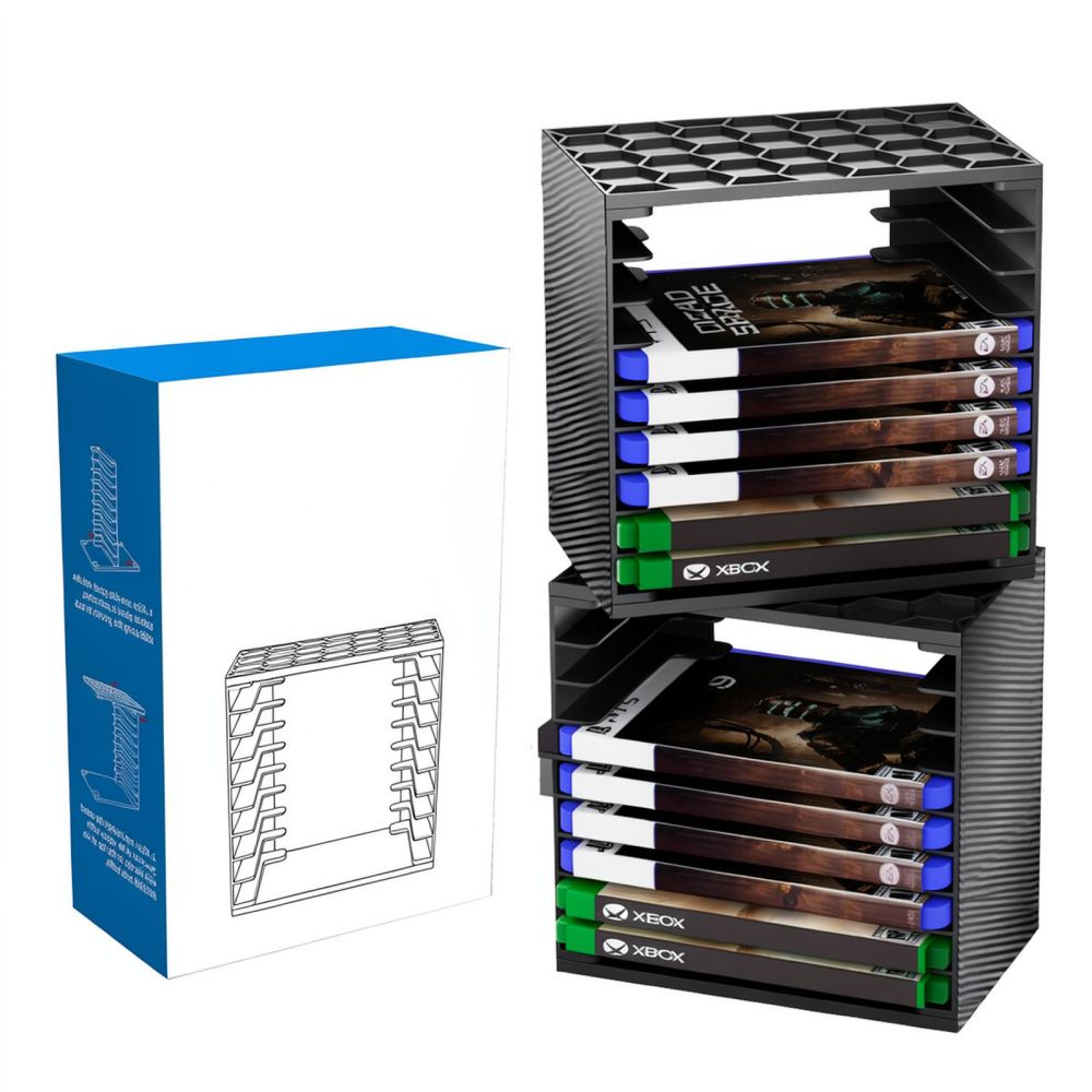 Gaming Console Display Case - Game Card Storage Tower For For