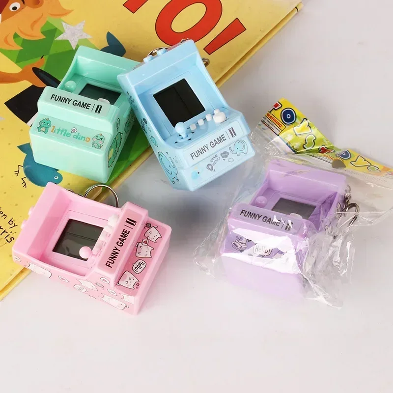 Gaming Console Keychain - Portable Mini Pocket Keychain Ring Built-in