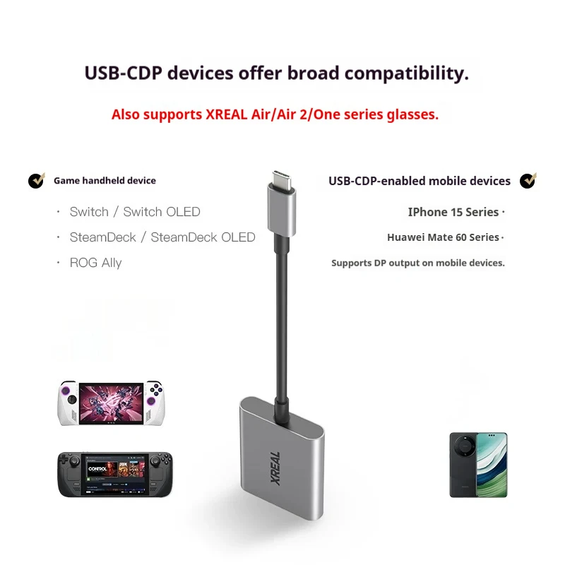 XREAL Hub USB-C Adapter for AR - огляд і ціна Gaming Console Rog Ally