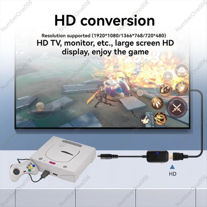 HDMI Converter Cable for Sega  - огляд і ціна Gaming Console Tv