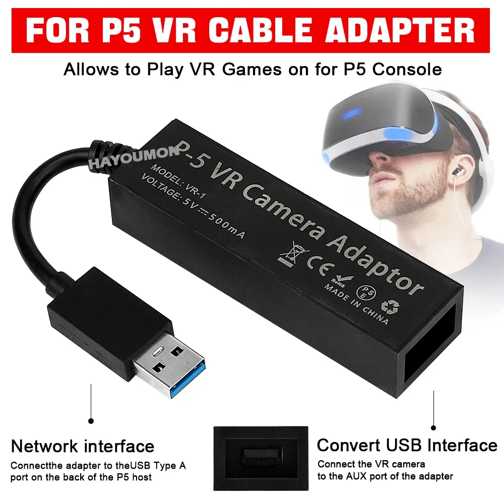 For PS5 VR Cable Adapter For P - огляд і ціна Gaming Console Buttons