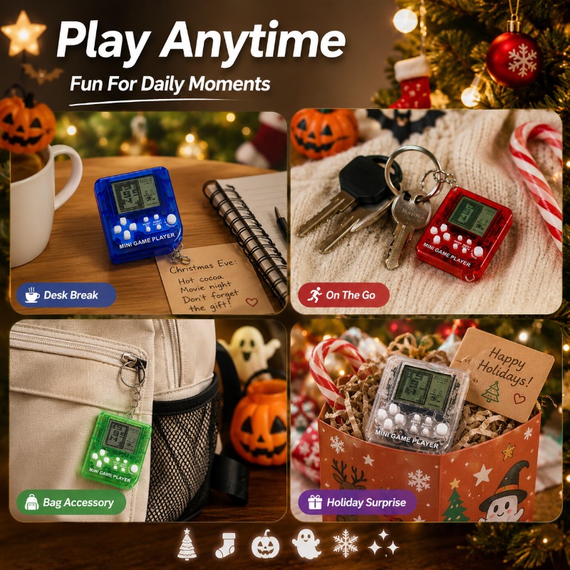 Mini Tetris Game Console Keych - огляд і ціна Gaming Console Keychain