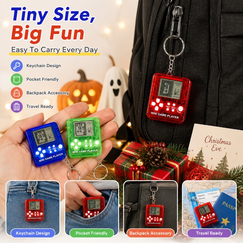 Mini Tetris Game Console Keych - огляд і ціна Gaming Console Keychain